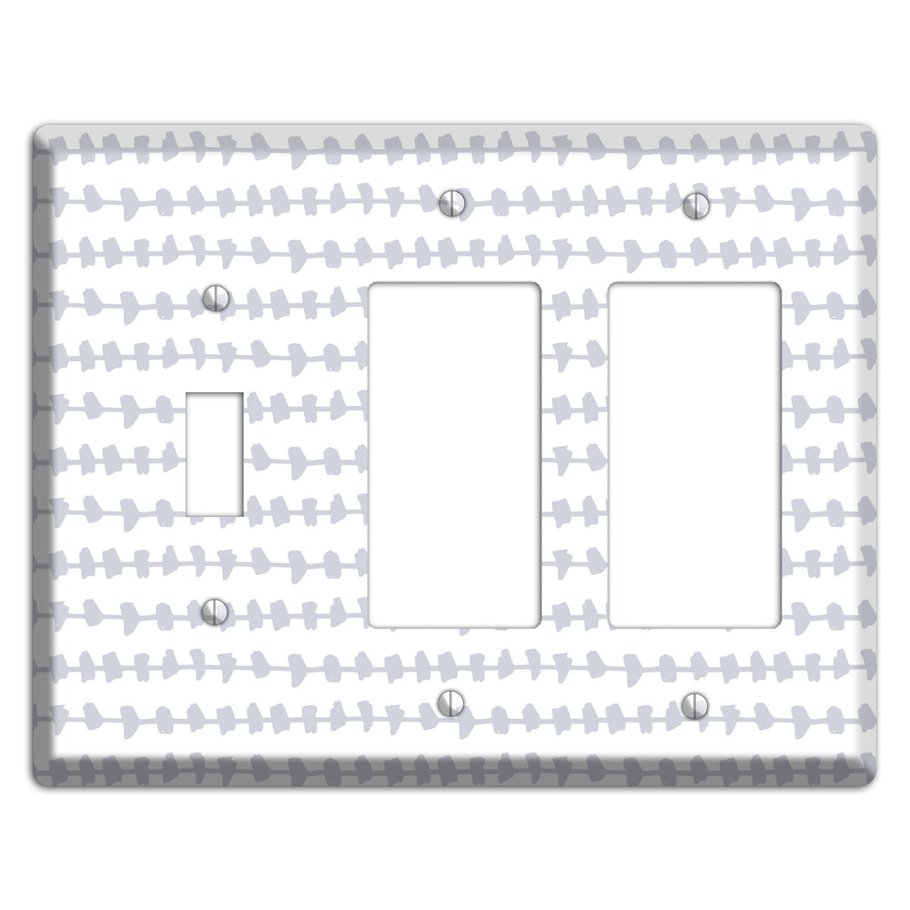 Abstract 17 Toggle / 2 Rocker Wallplate