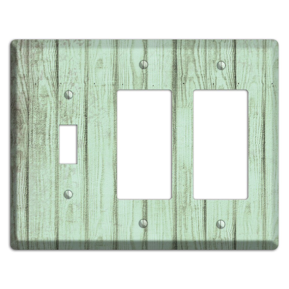 Norway Weathered Wood Toggle / 2 Rocker Wallplate