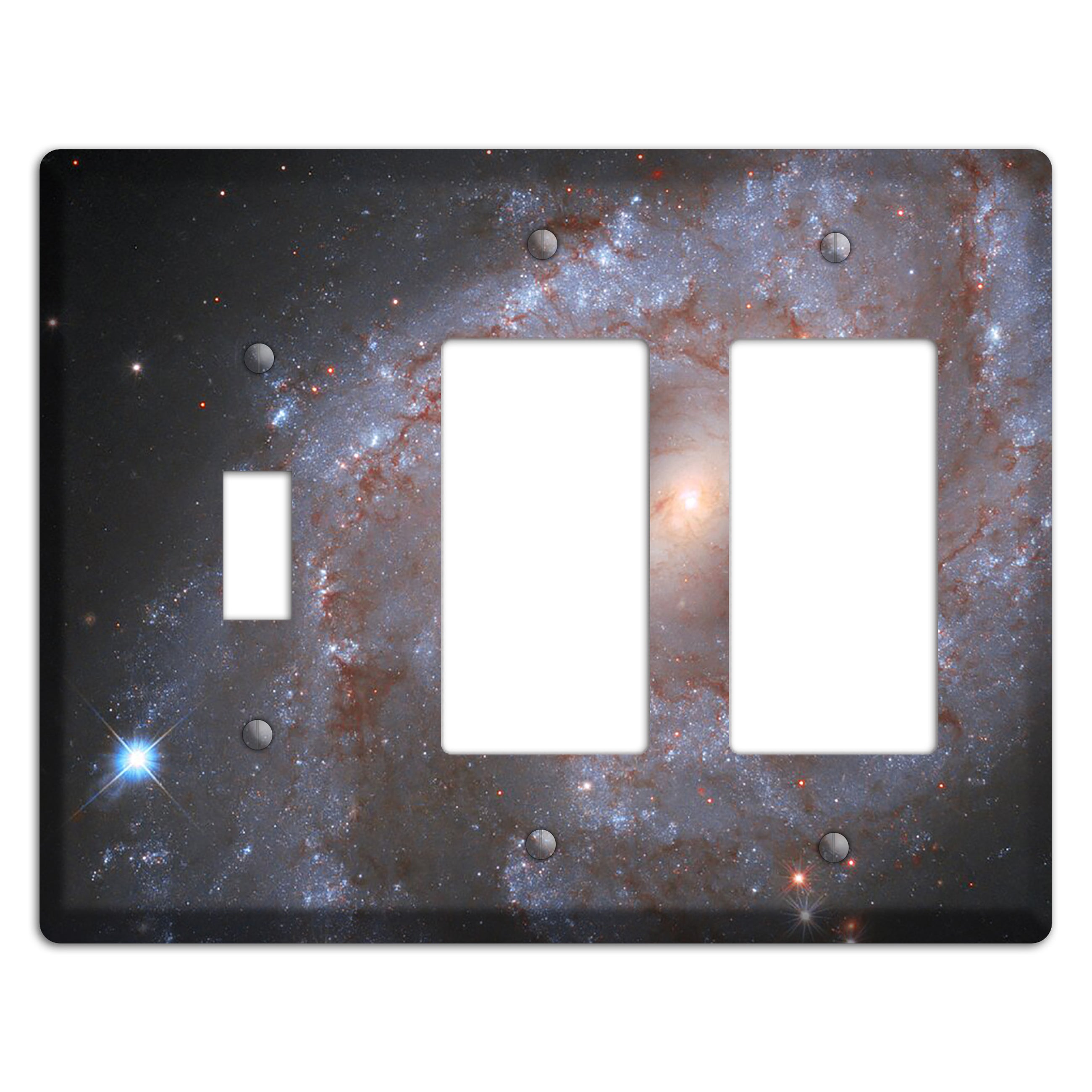 Galaxy NGC 2525 Toggle / 2 Rocker Wallplate