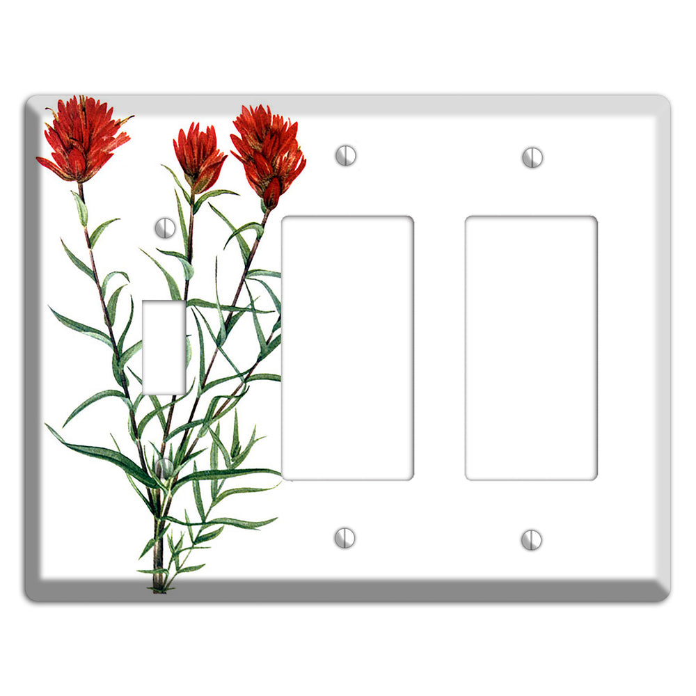 Castilleja Linarifolia Toggle / 2 Rocker Wallplate