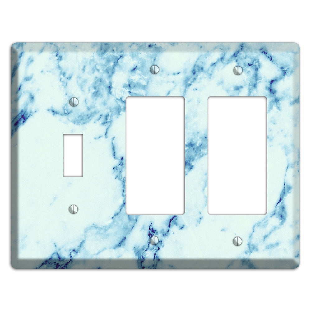 Polar Marble Toggle / 2 Rocker Wallplate