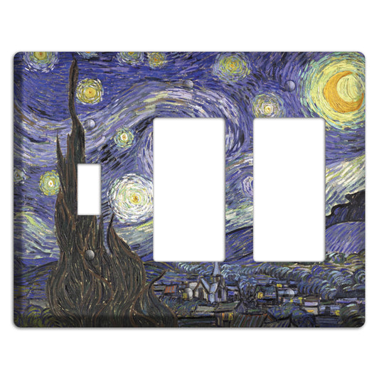 Vincent Van Gogh 4 Toggle / 2 Rocker Wallplate