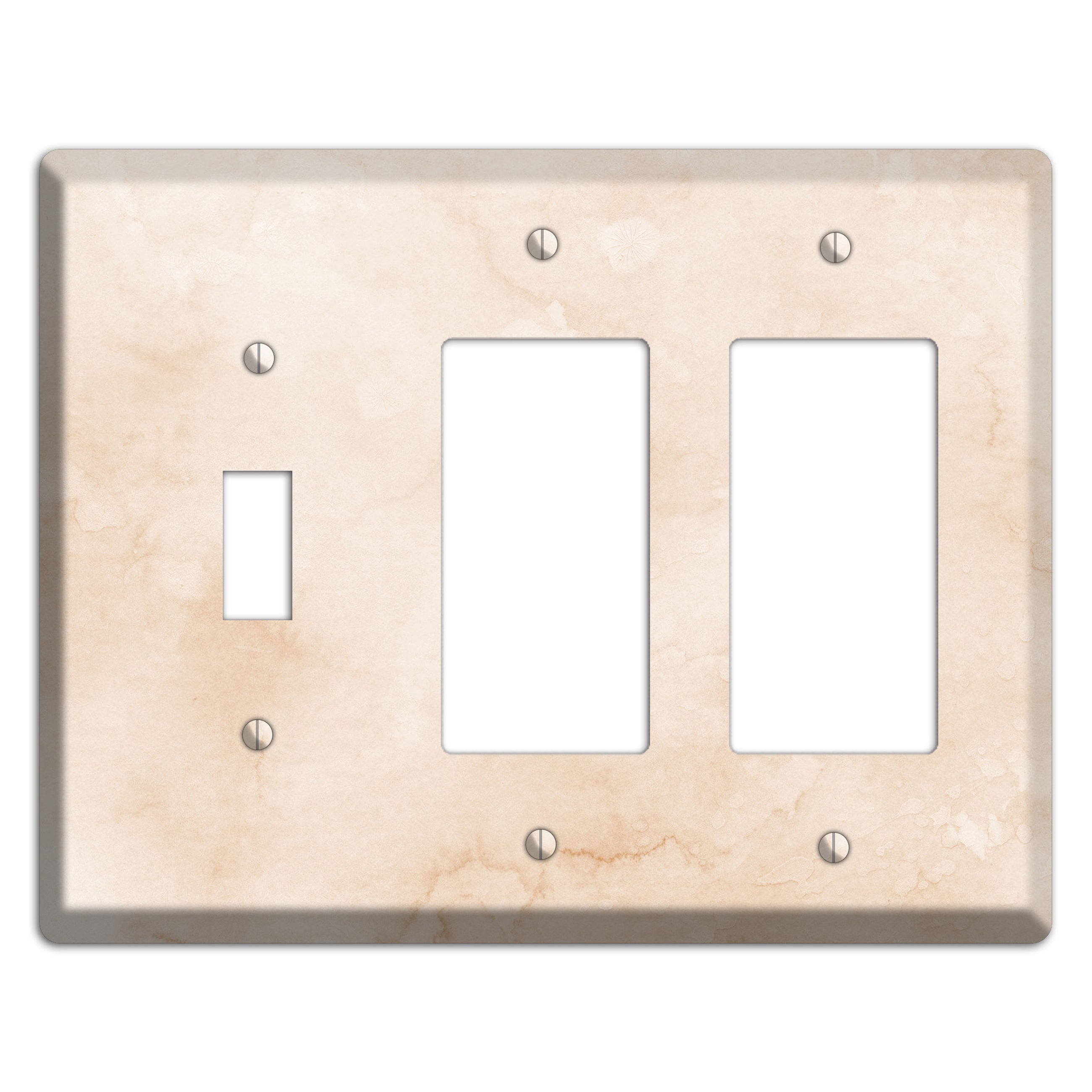 Janna Neutral Texture Toggle / 2 Rocker Wallplate