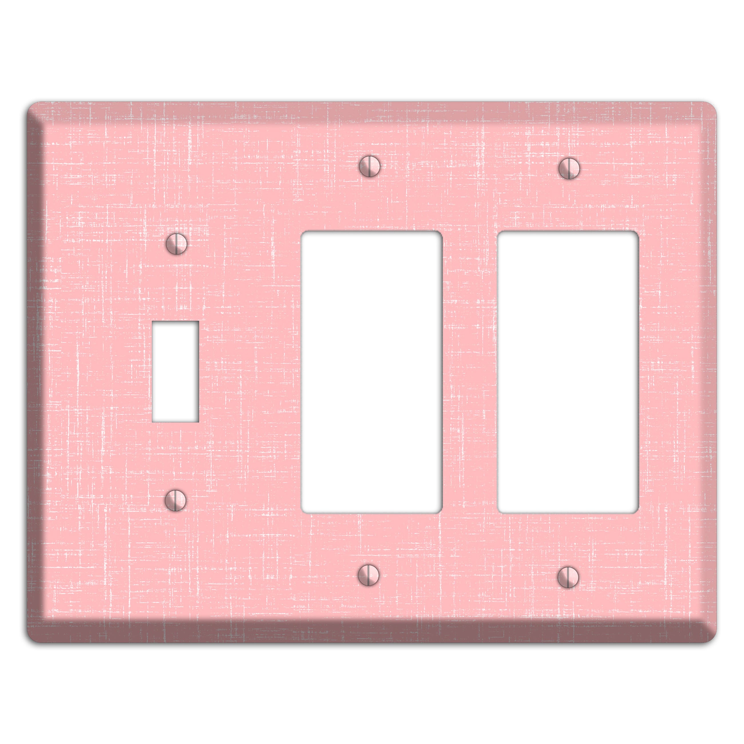 Amber Soft Coral Toggle / 2 Rocker Wallplate