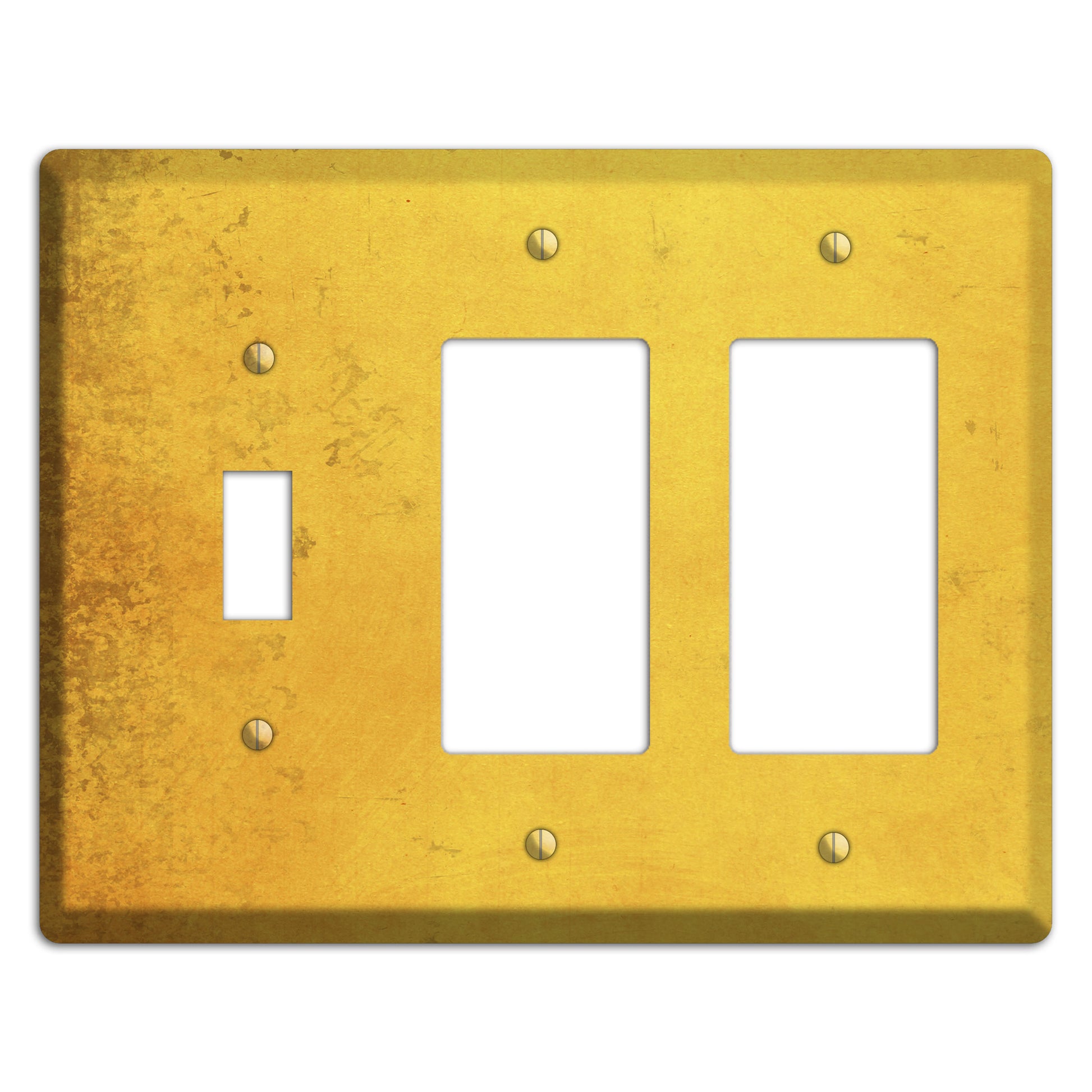 Abbey Vintage Grunge Toggle / 2 Rocker Wallplate