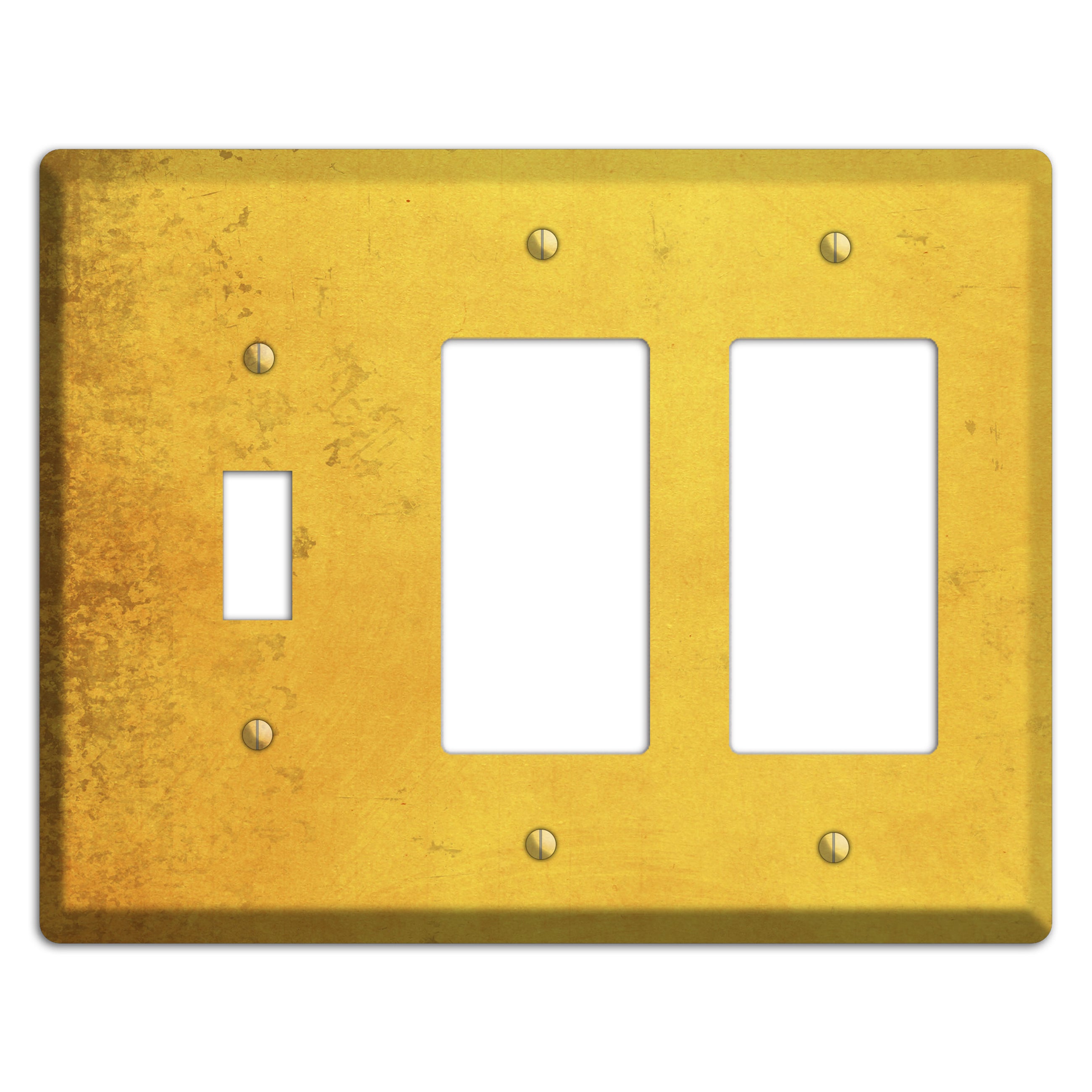 Abbey Vintage Grunge Toggle / 2 Rocker Wallplate