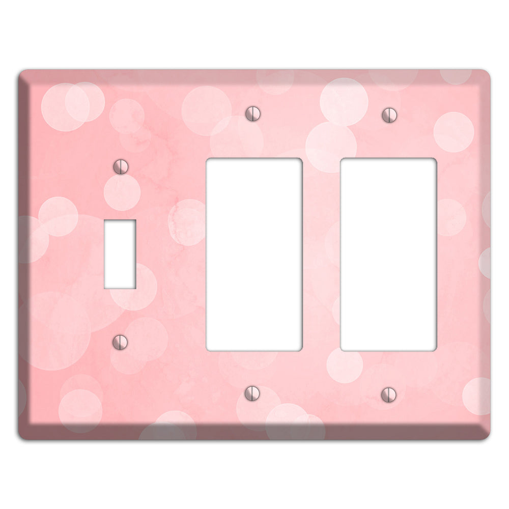 Supernova Soft Coral Toggle / 2 Rocker Wallplate