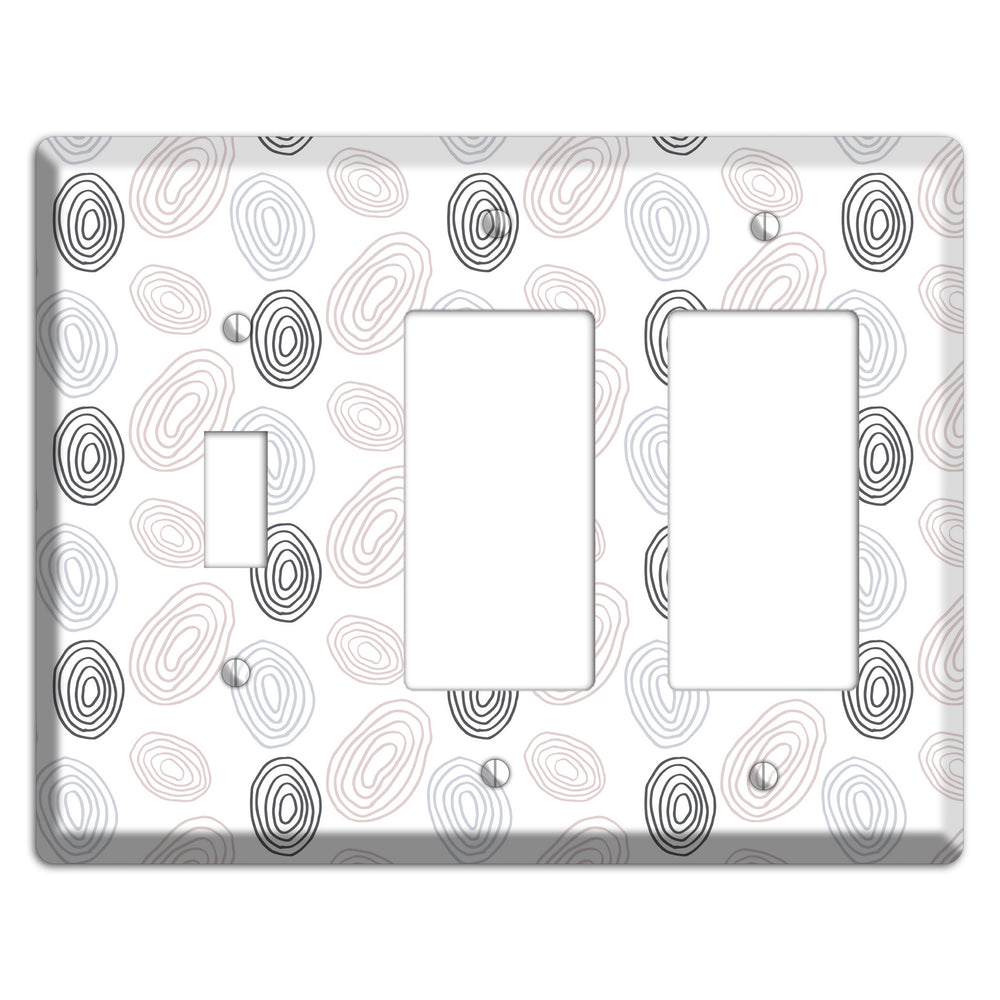 Abstract 4 Toggle / 2 Rocker Wallplate