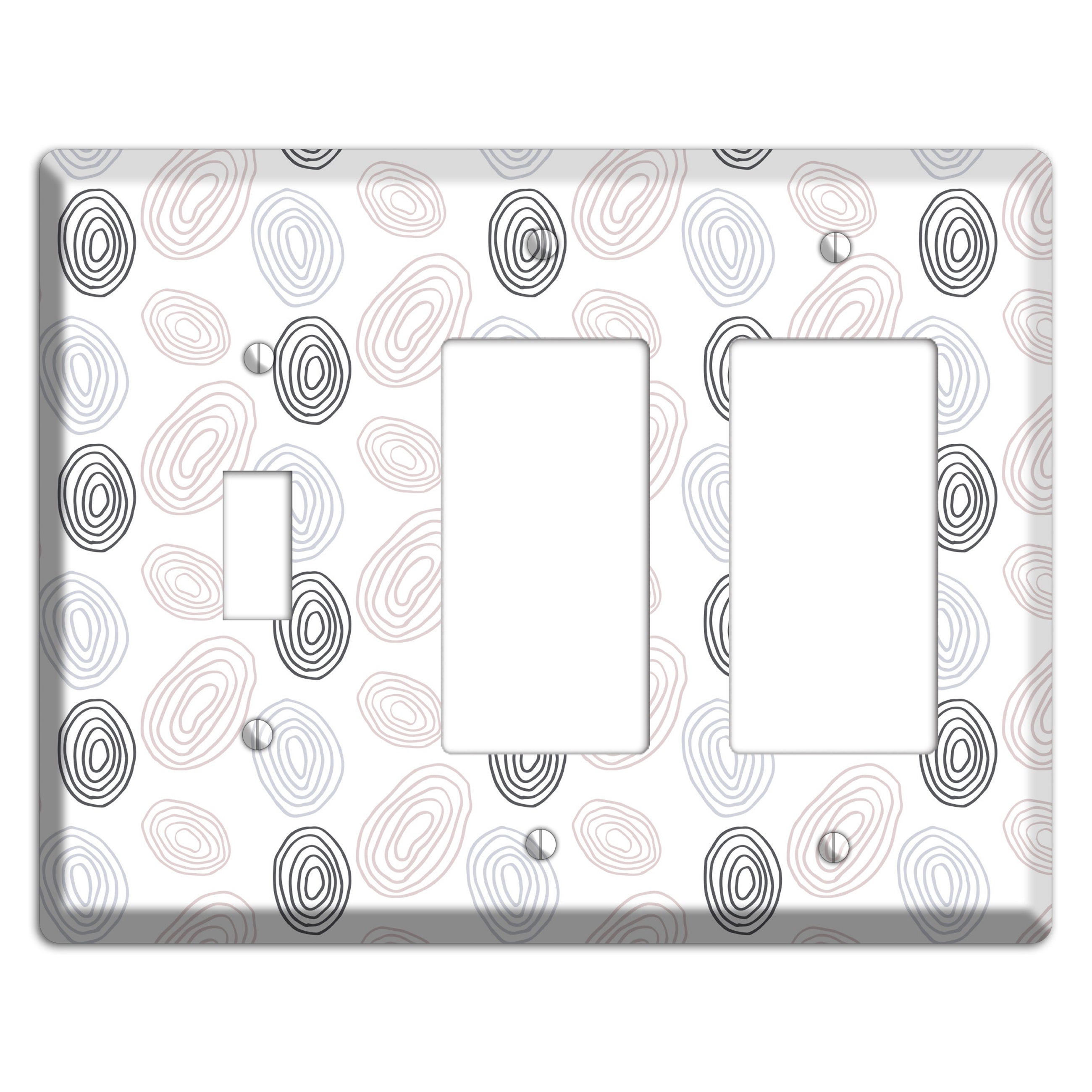 Abstract 4 Toggle / 2 Rocker Wallplate