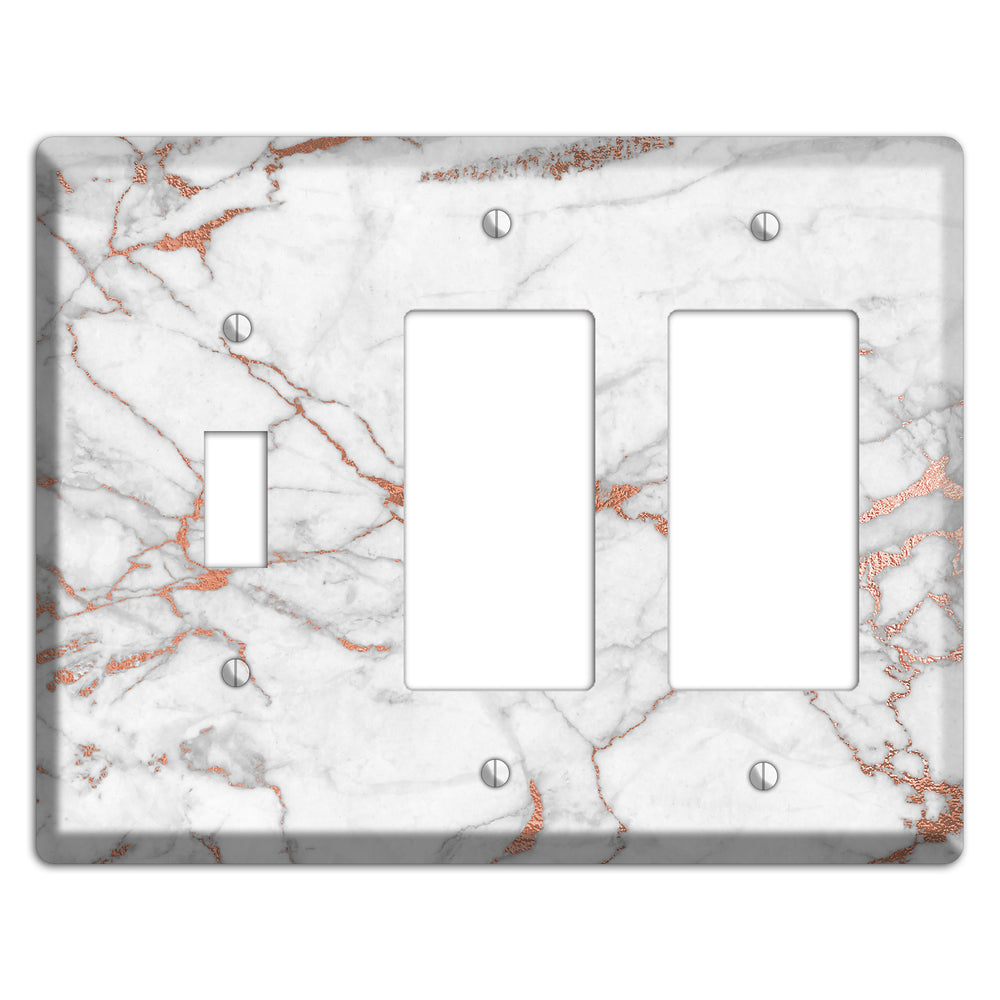 Copperfield Copper Toggle / 2 Rocker Wallplate