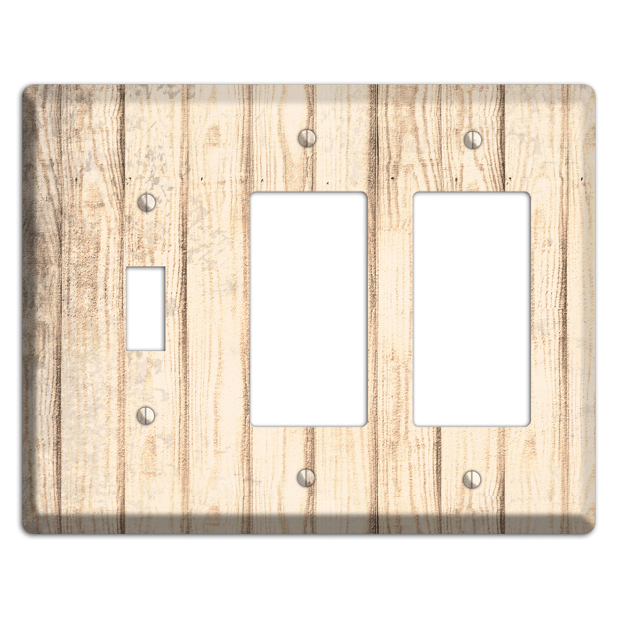 Sidecar Weathered Wood Toggle / 2 Rocker Wallplate
