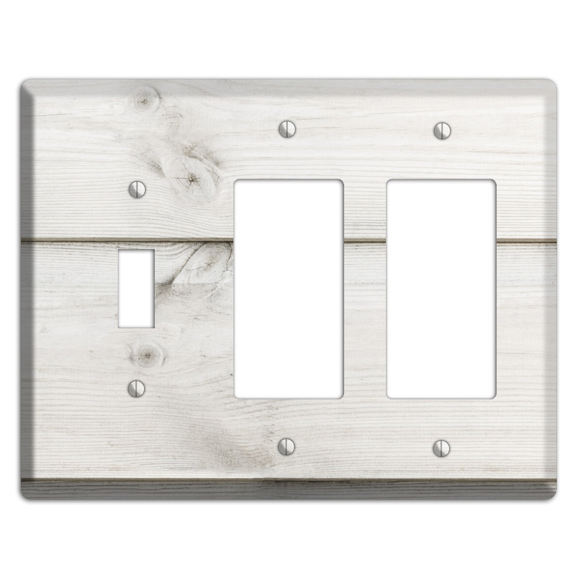 Timberwolf Antique Toggle / 2 Rocker Wallplate