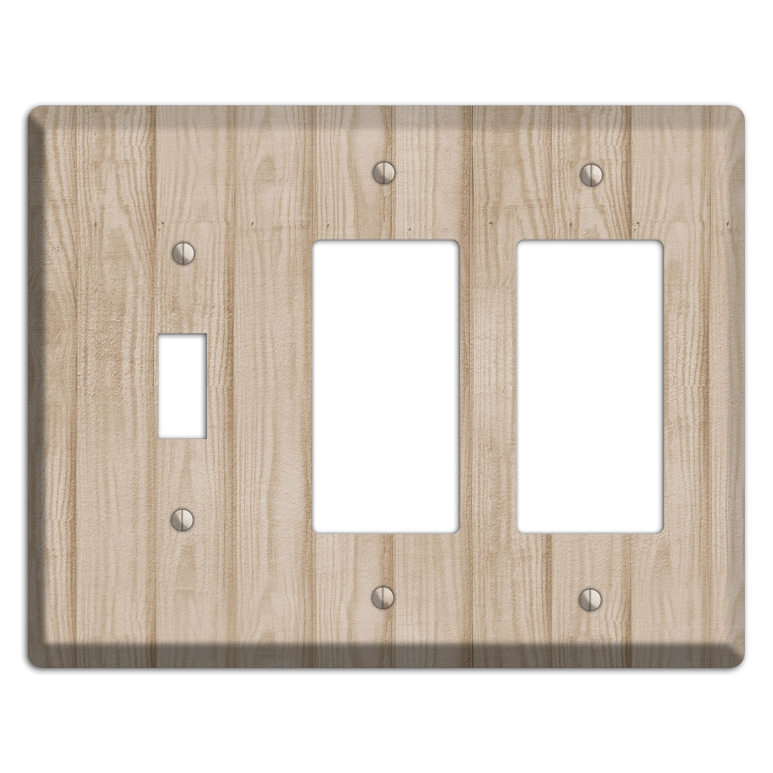 Indian Khaki Neutral Texture Toggle / 2 Rocker Wallplate