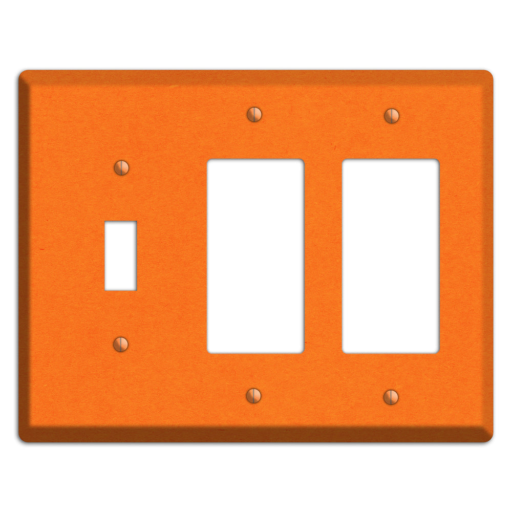 Pumpkin Kraft Toggle / 2 Rocker Wallplate