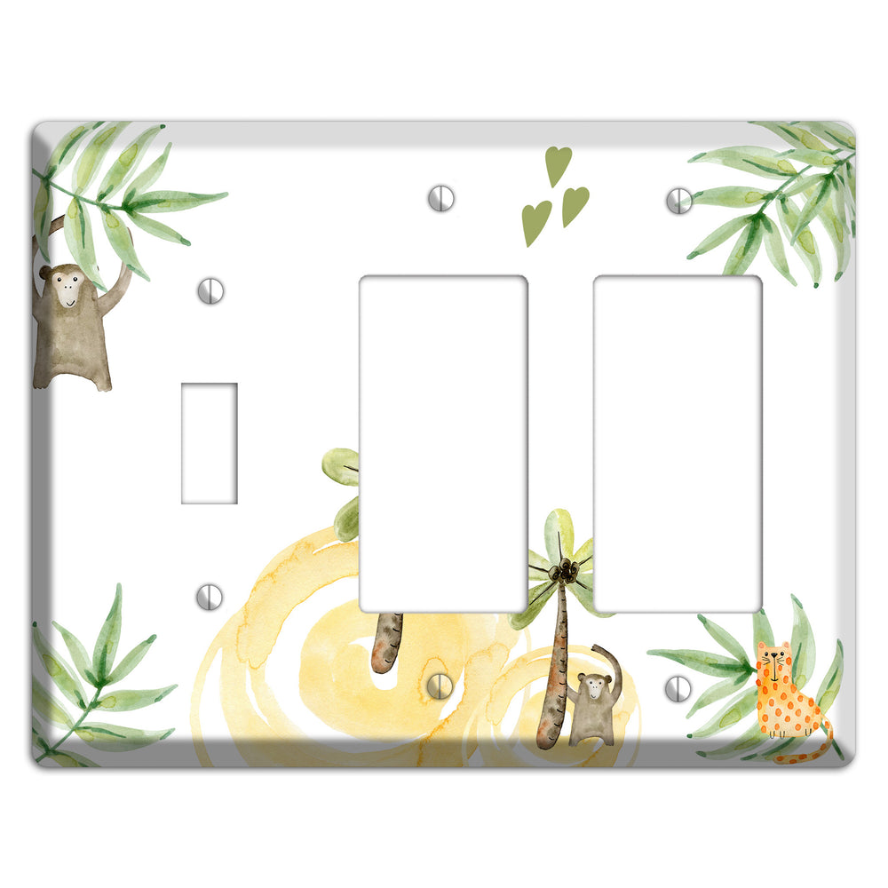 Monkey Toggle / 2 Rocker Wallplate