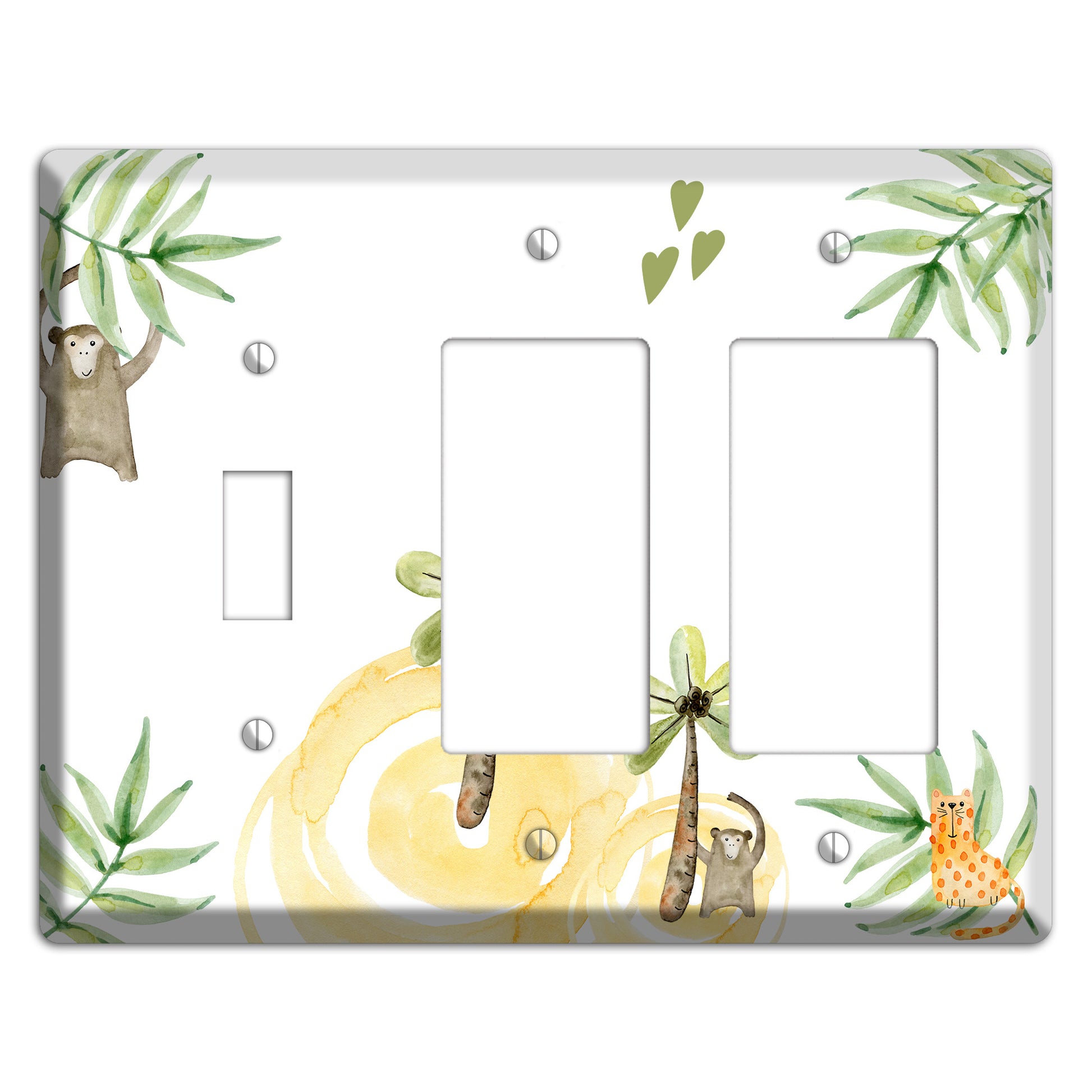 Monkey Toggle / 2 Rocker Wallplate