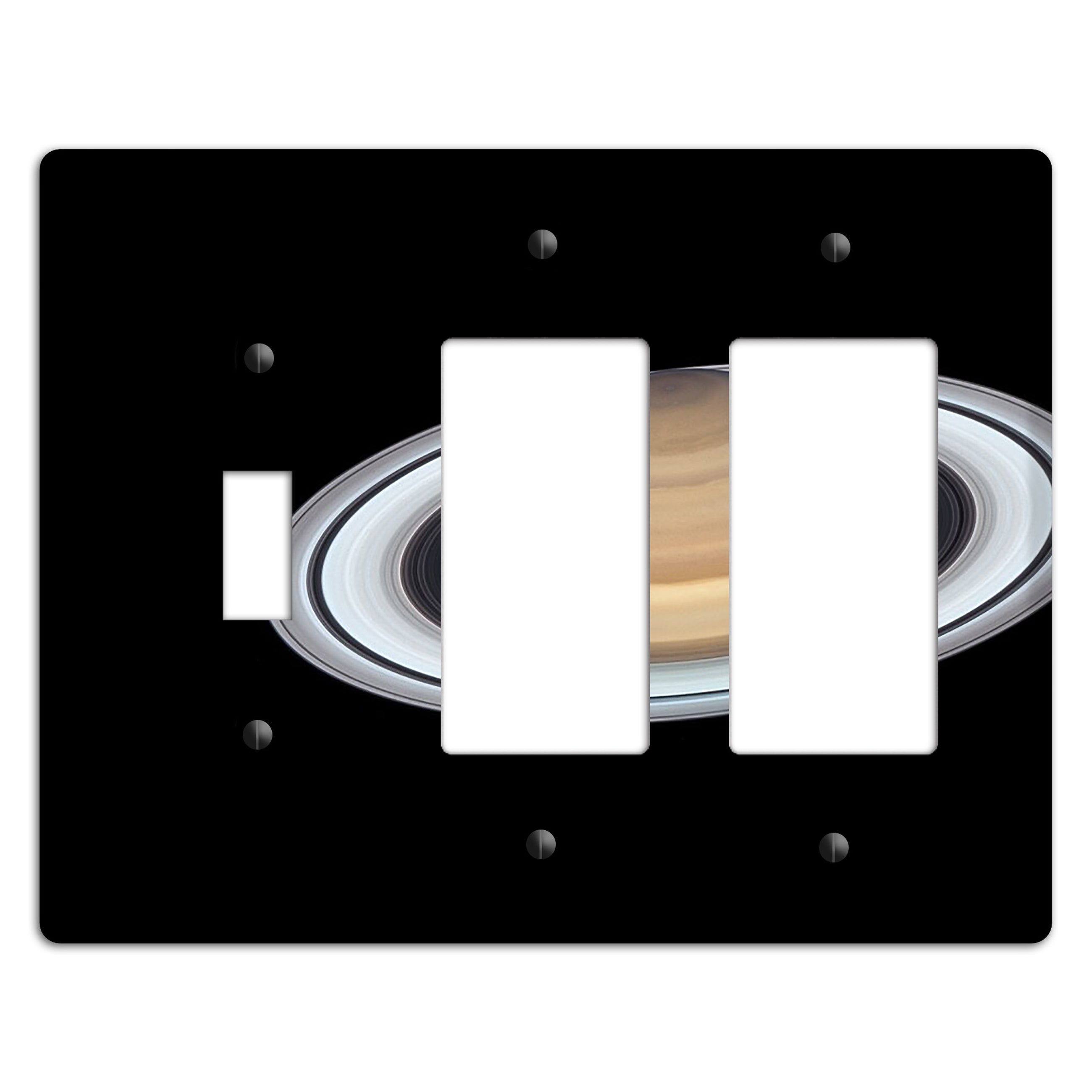 Saturn Toggle / 2 Rocker Wallplate