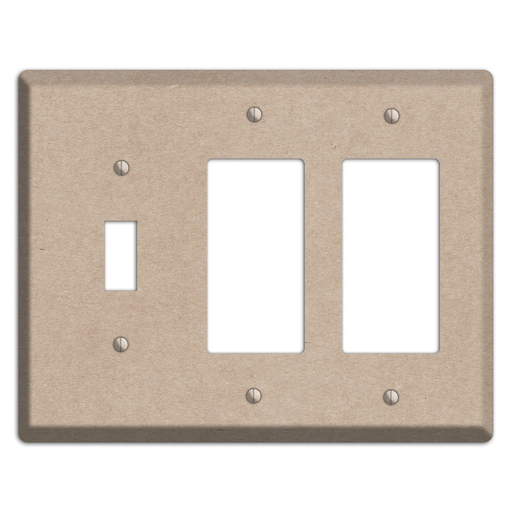 Sandrift Kraft Toggle / 2 Rocker Wallplate
