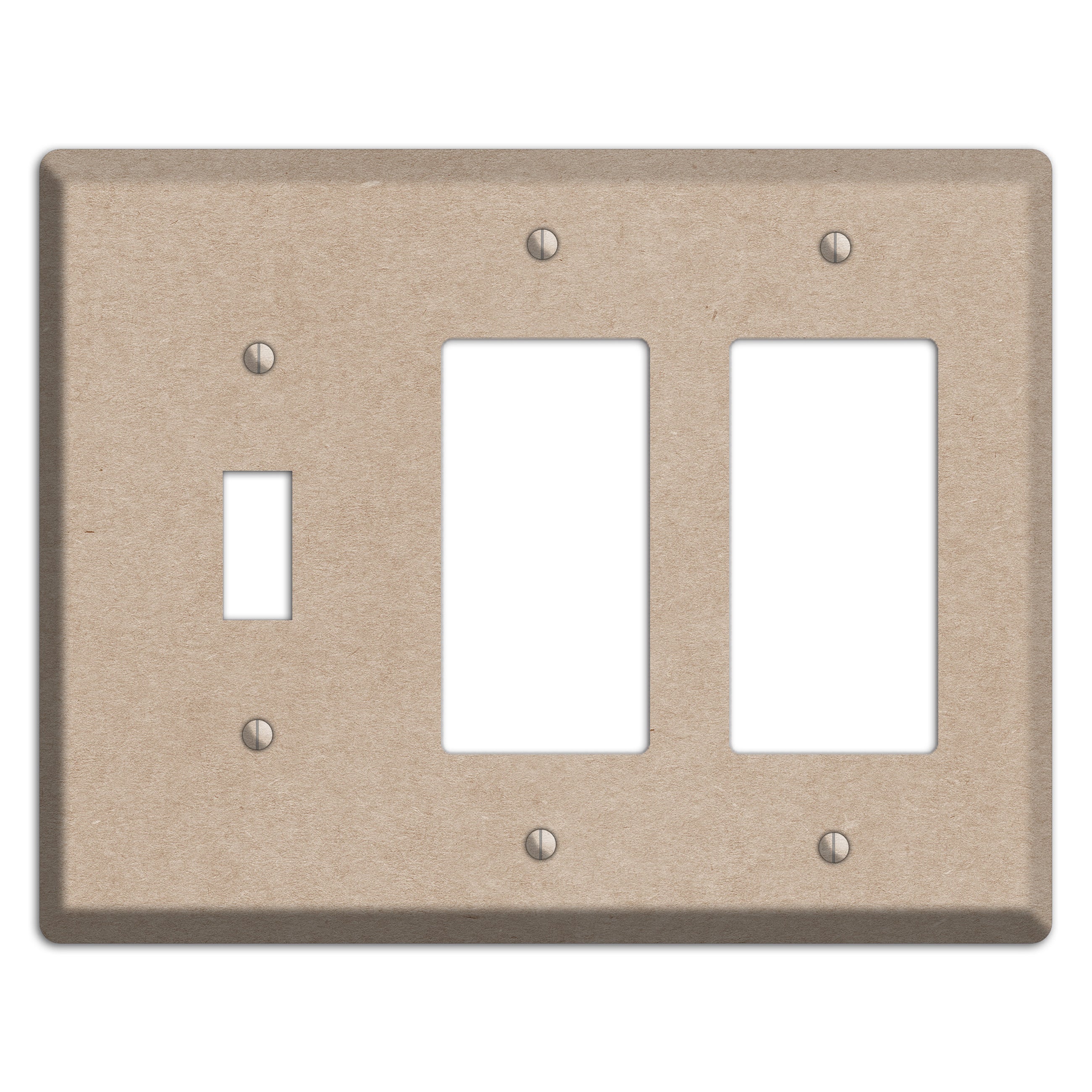 Sandrift Kraft Toggle / 2 Rocker Wallplate