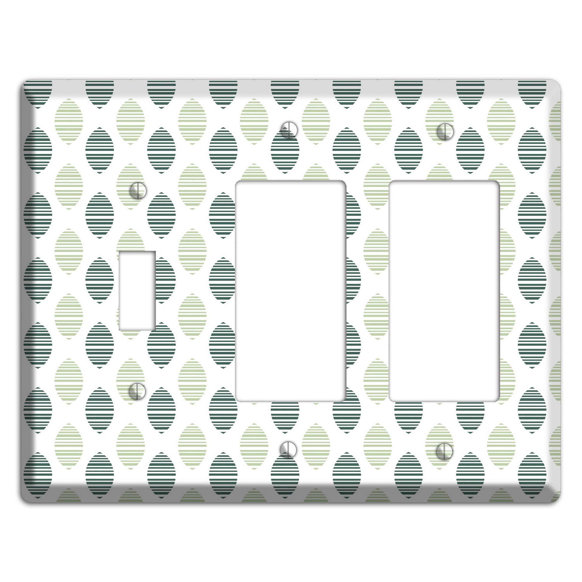 Leaves Style A Toggle / 2 Rocker Wallplate