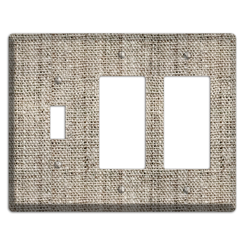 Niagara Burlap Toggle / 2 Rocker Wallplate
