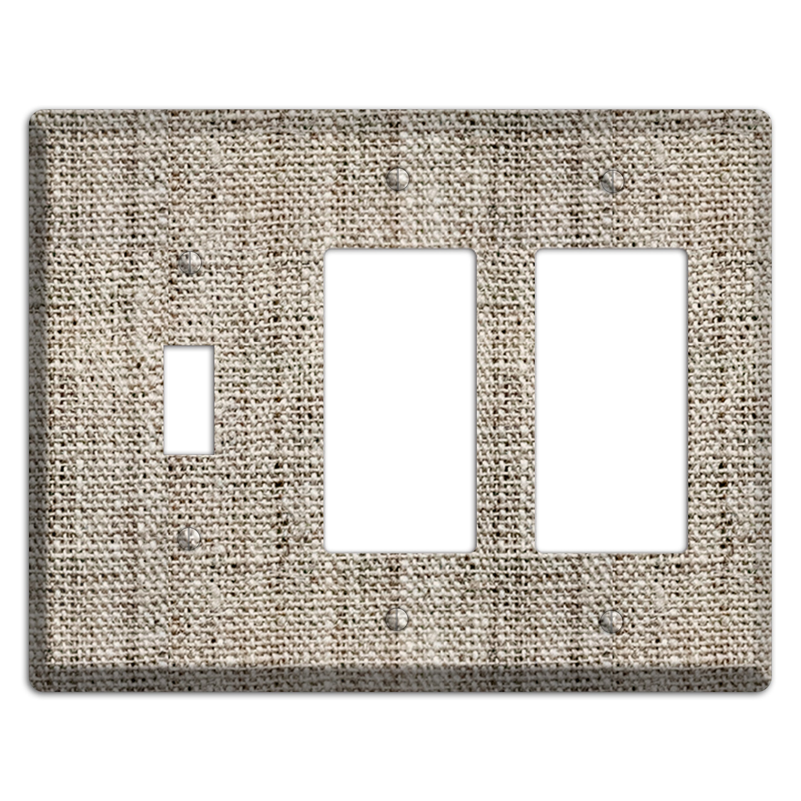 Niagara Burlap Toggle / 2 Rocker Wallplate