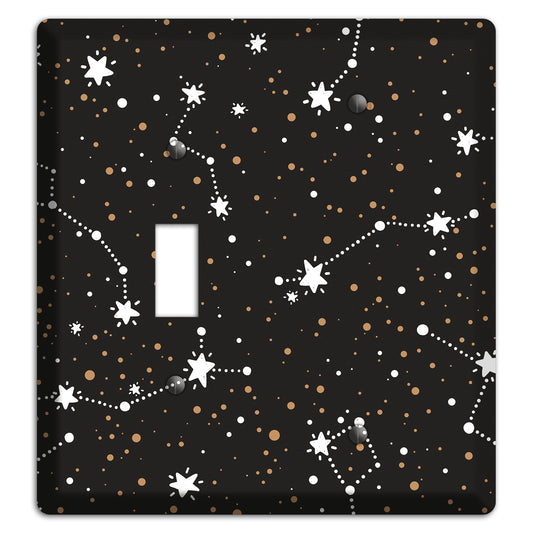 Constellations Black Toggle / Blank Wallplate
