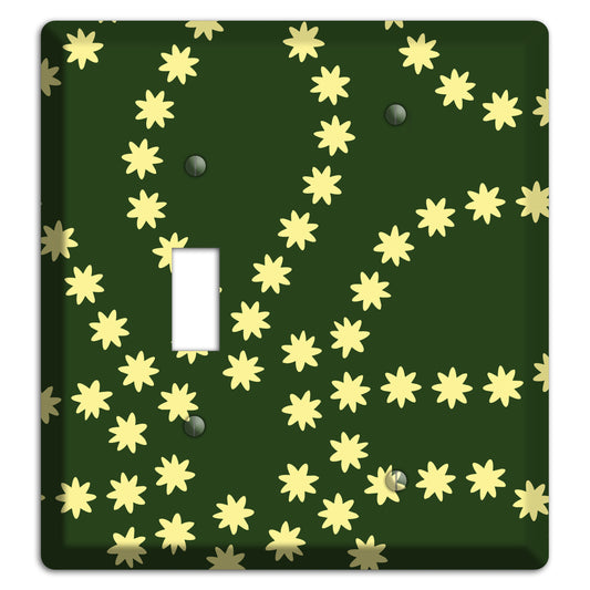 Green with Yellow Constellation Toggle / Blank Wallplate