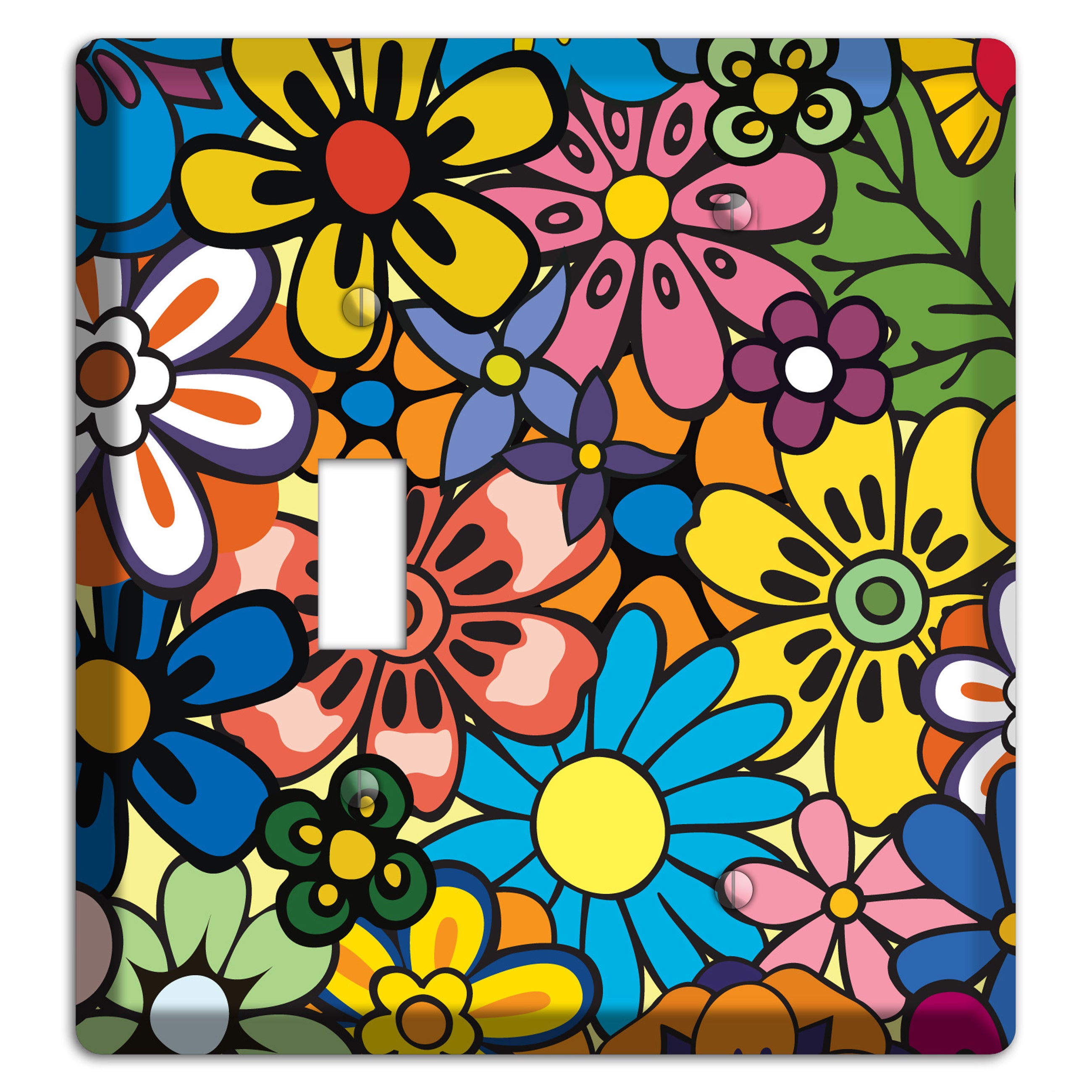 Flower Power Toggle / Blank Wallplate