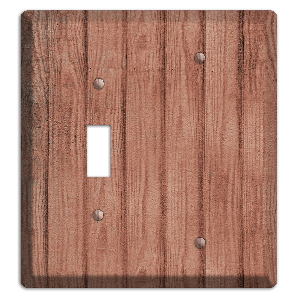 Coral Tree Weathered Wood Toggle / Blank Wallplate