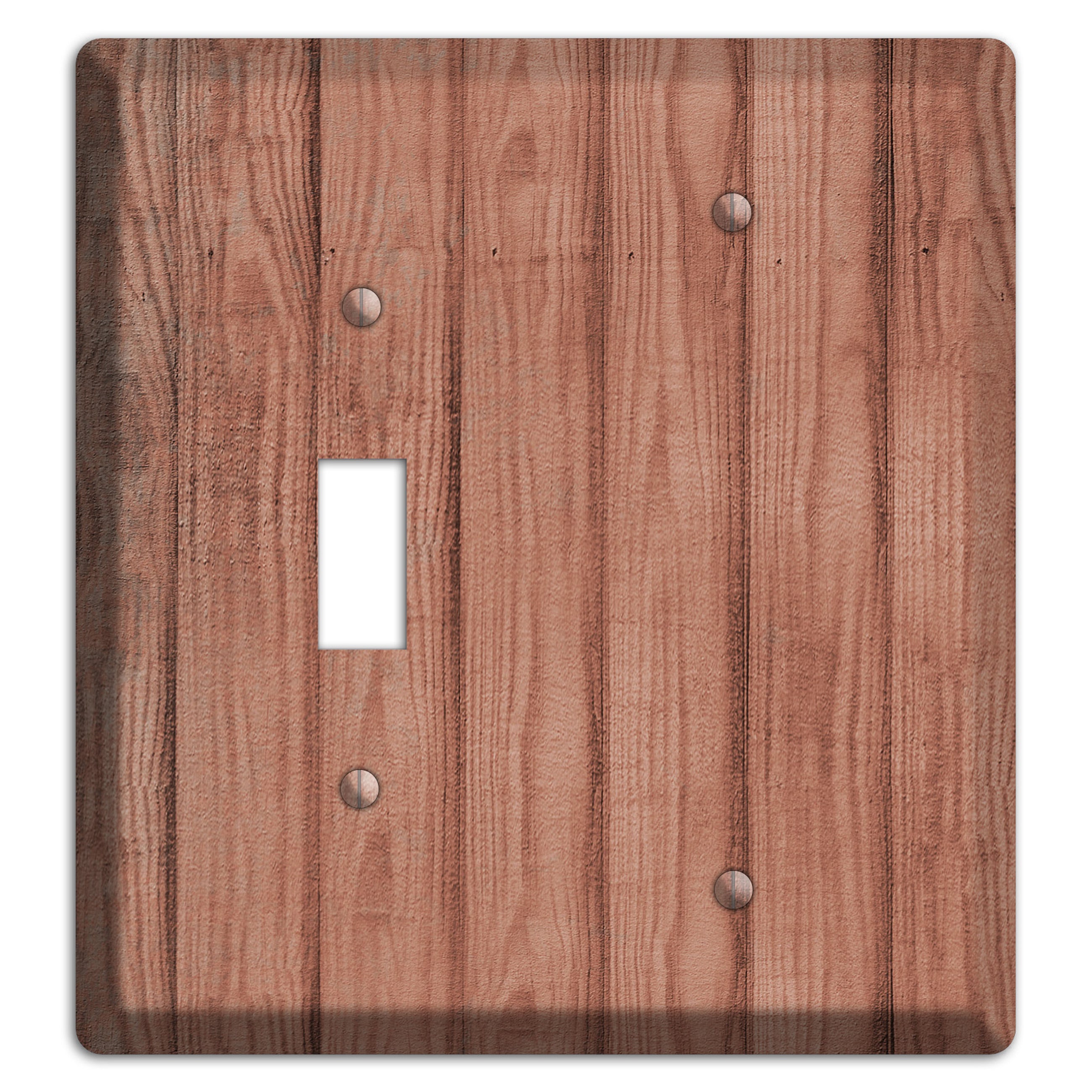 Coral Tree Weathered Wood Toggle / Blank Wallplate