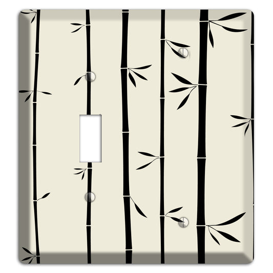 Beige Bamboo Toggle / Blank Wallplate
