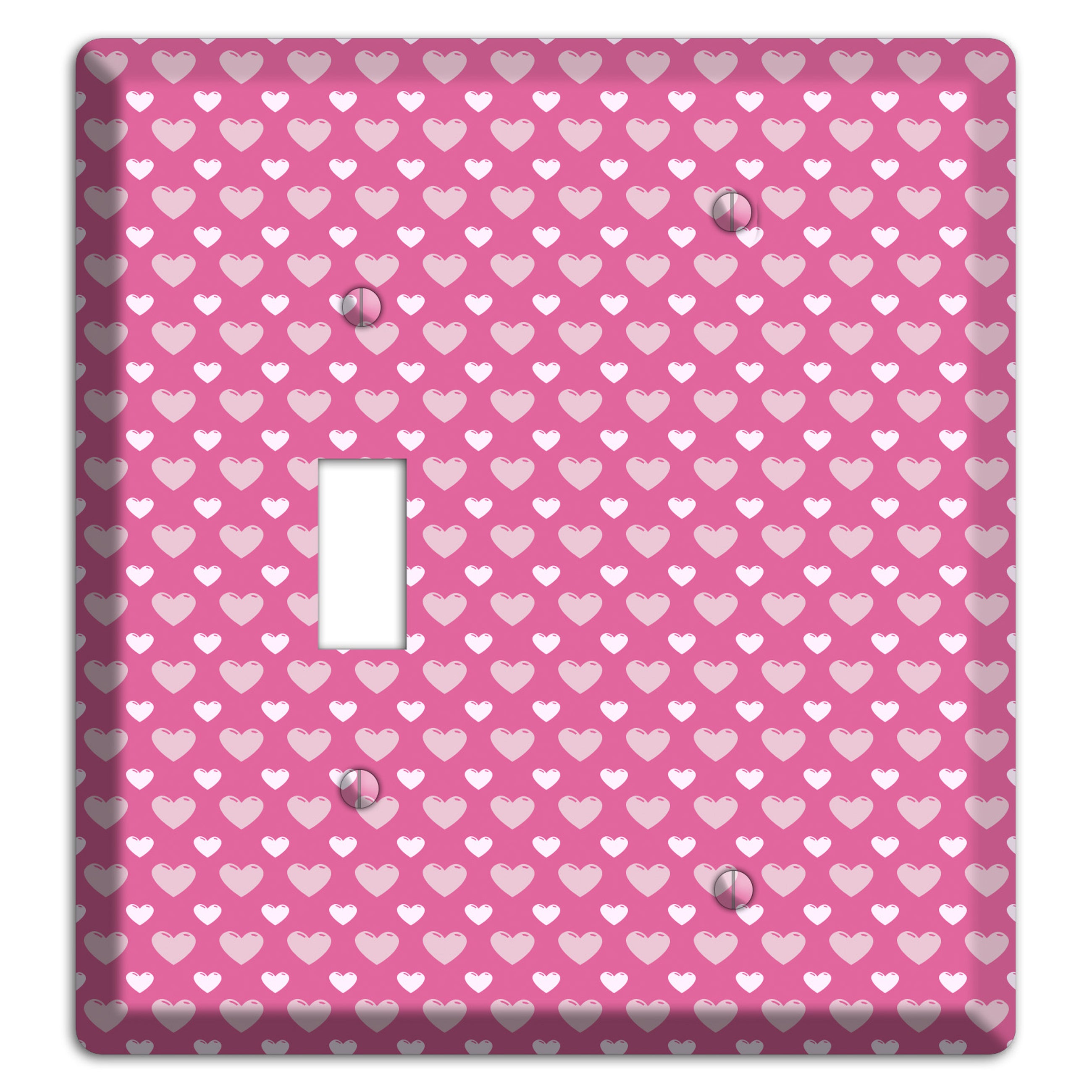 Tiled Small Hearts Toggle / Blank Wallplate