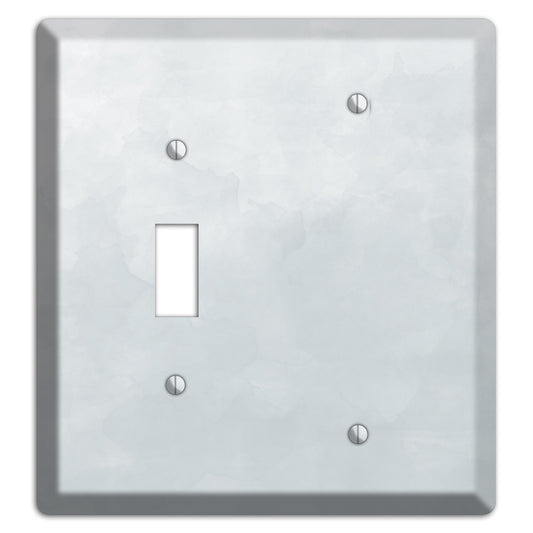 Gray Ombre Toggle / Blank Wallplate