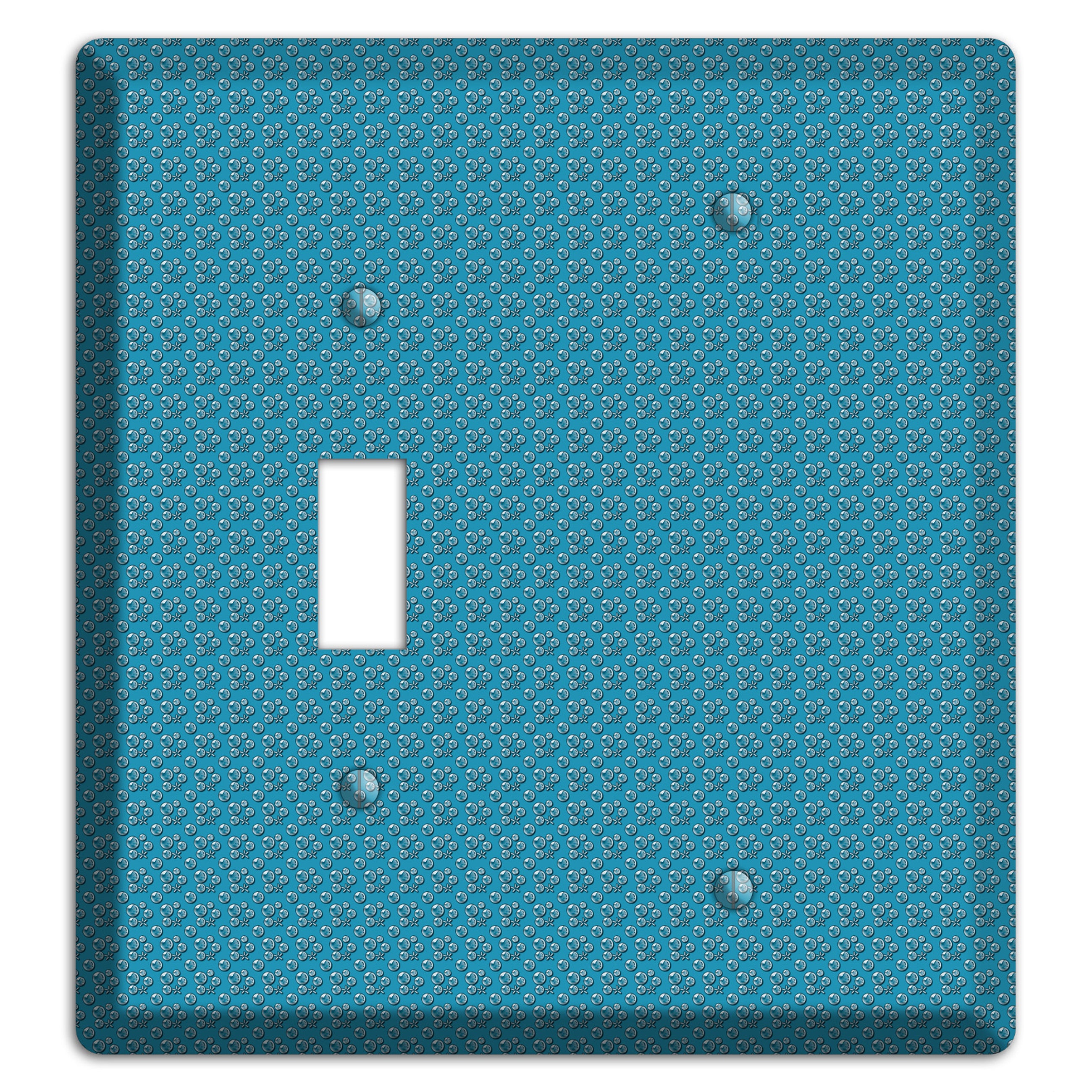 Blue Bubbles Toggle / Blank Wallplate