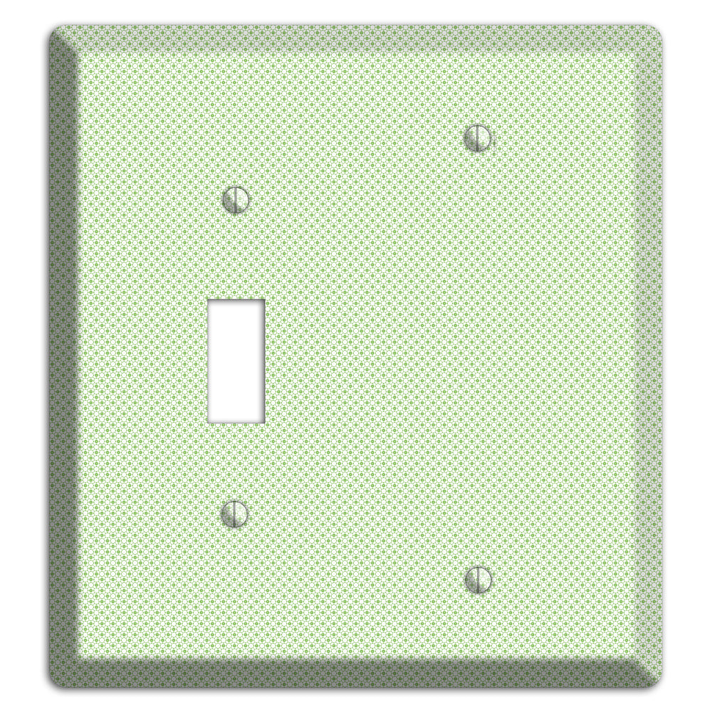 Light Green Tiny Geometric Toggle / Blank Wallplate