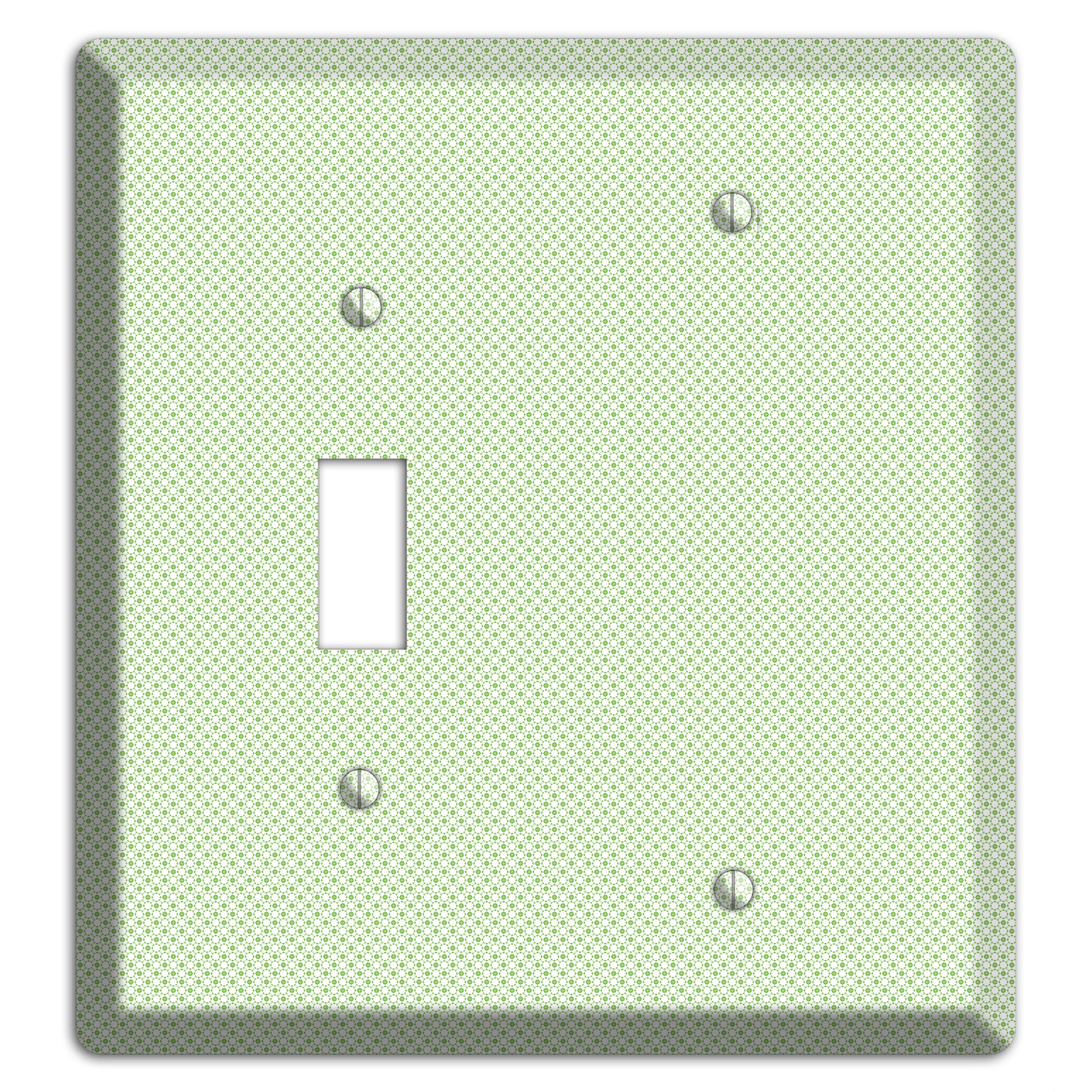 Light Green Tiny Geometric Toggle / Blank Wallplate