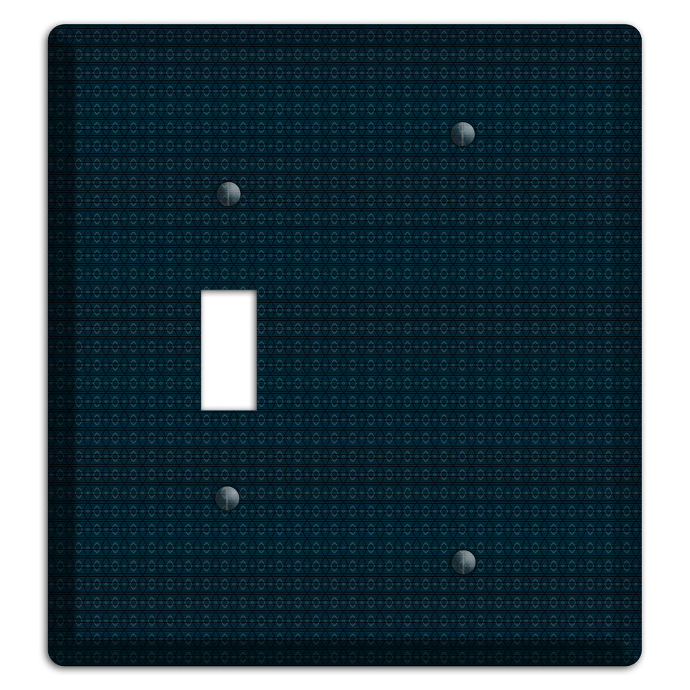 Navy Tiny Tapestry Toggle / Blank Wallplate