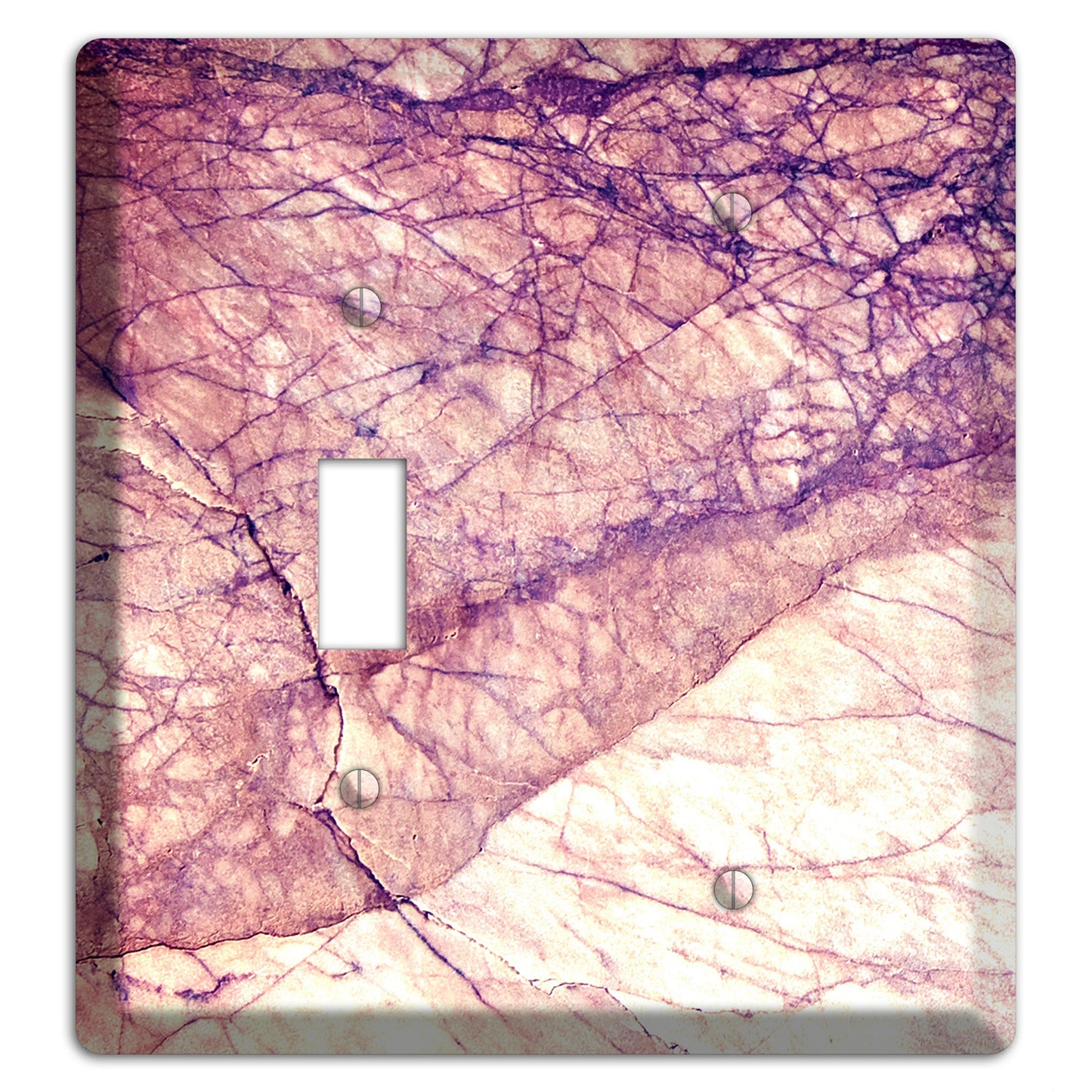 Cavern Pink Marble Toggle / Blank Wallplate