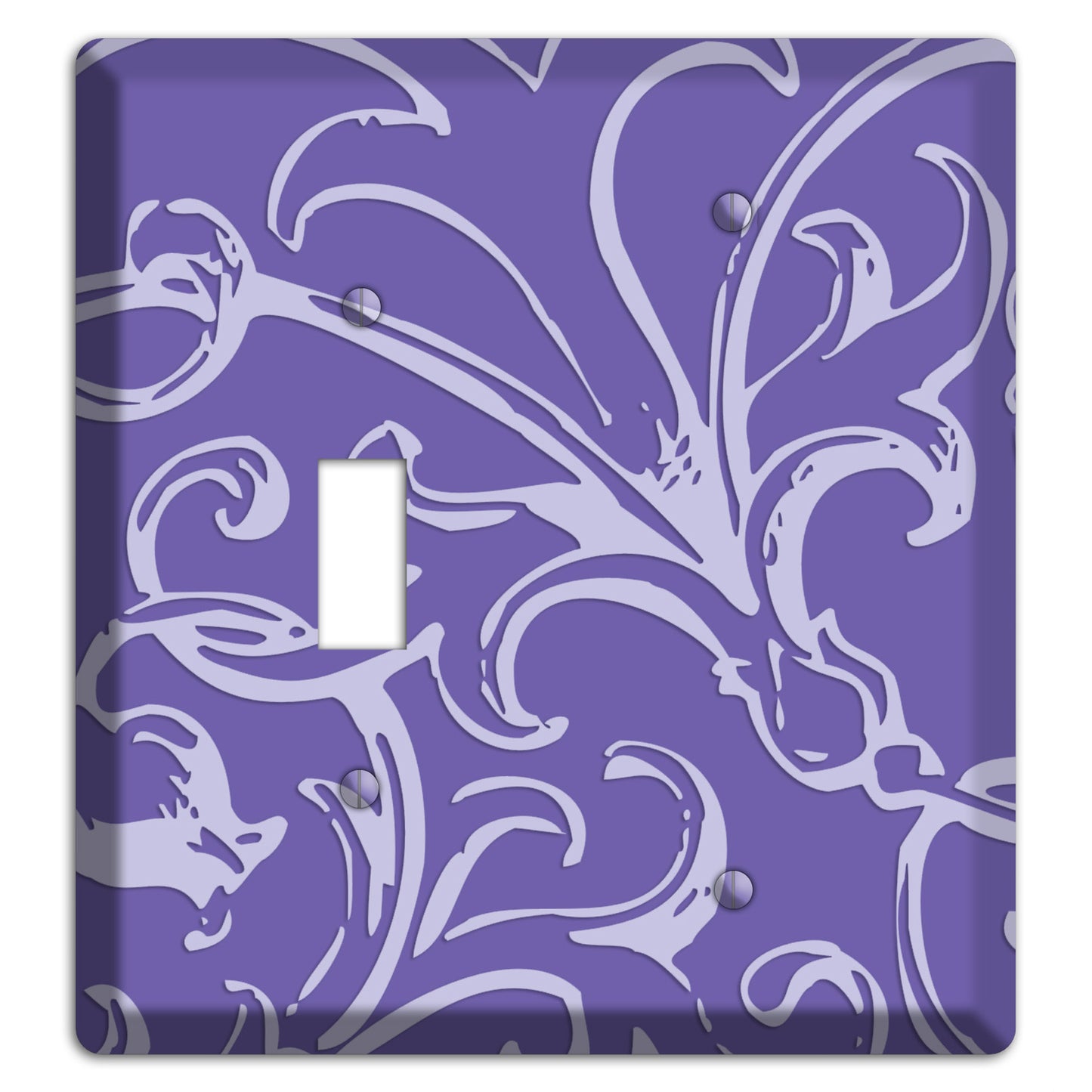 Victorian Light Purple Toggle / Blank Wallplate