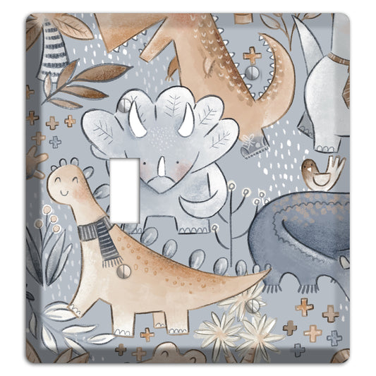 Dinosaur Friends Toggle / Blank Wallplate