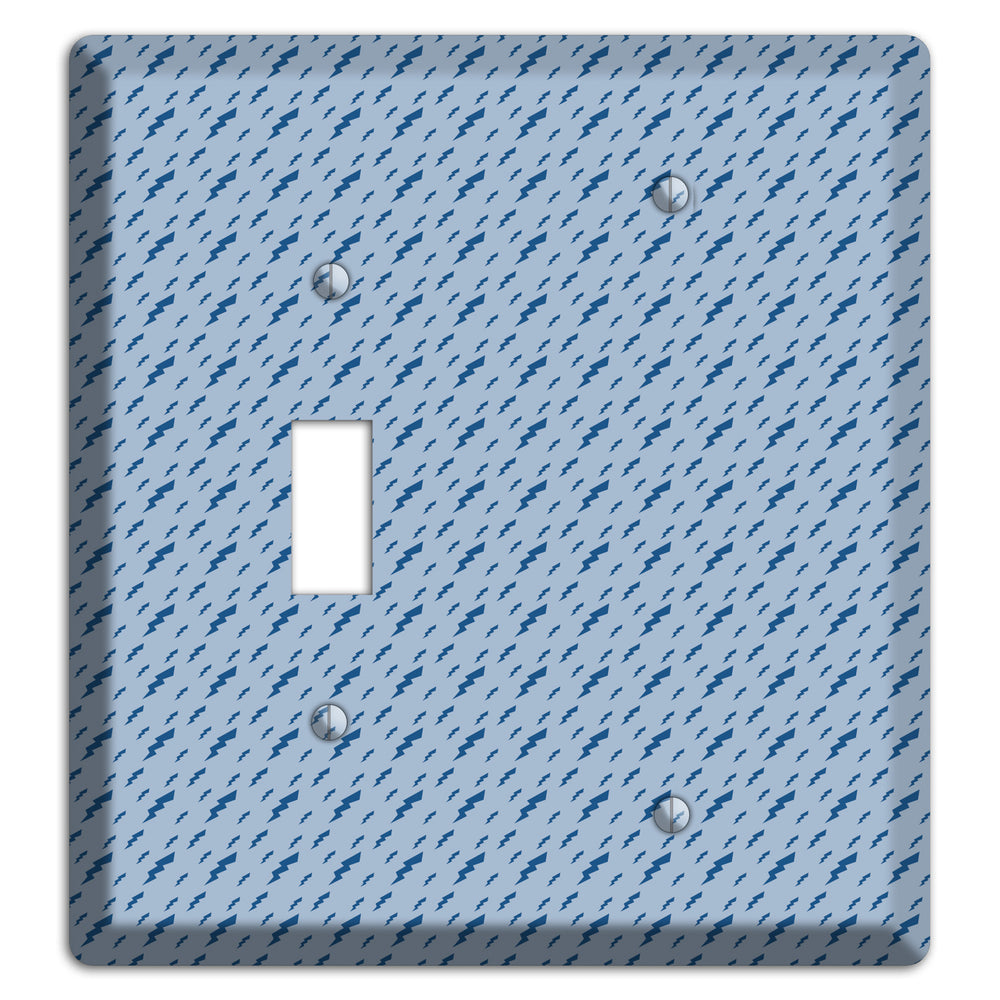 Blue Bolts Toggle / Blank Wallplate