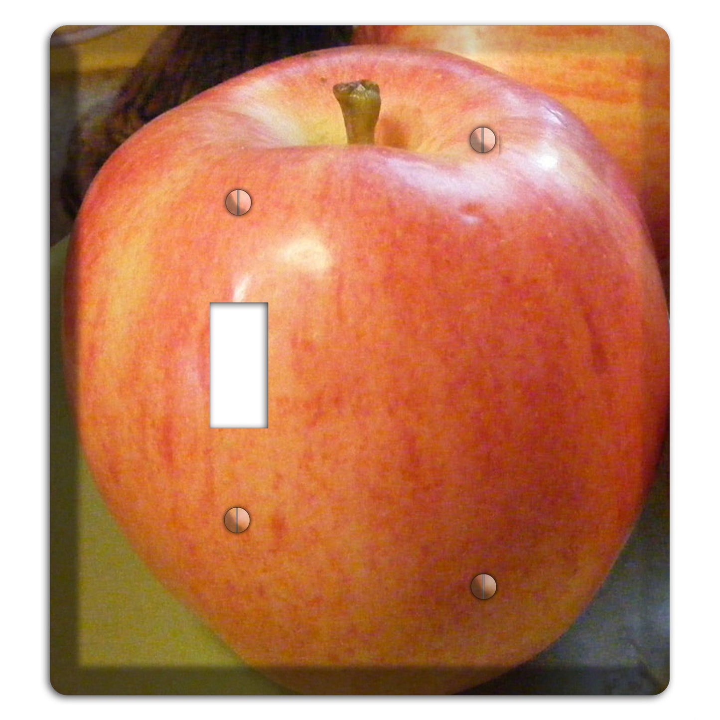 Large Apple Toggle / Blank Wallplate