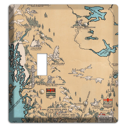 Map of Canada Toggle / Blank Wallplate