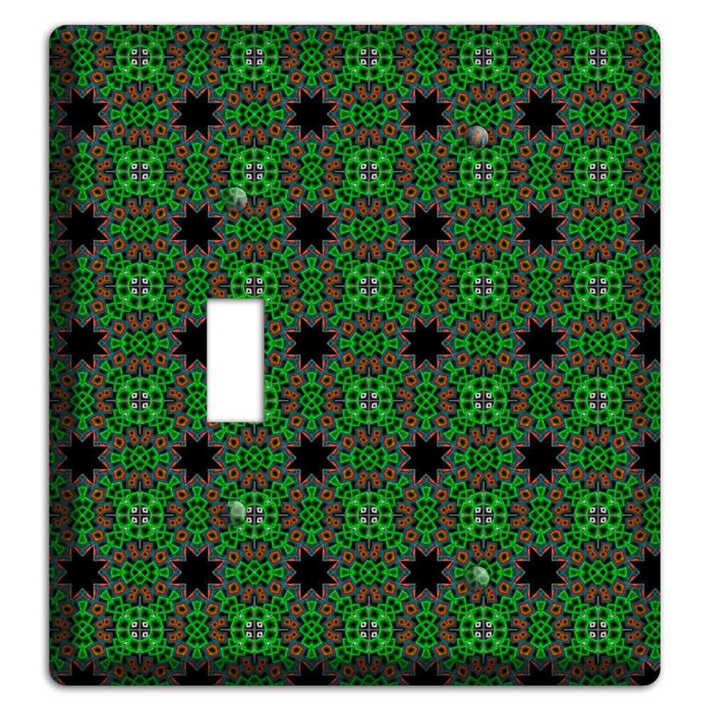 Green Foulard 2 Toggle / Blank Wallplate