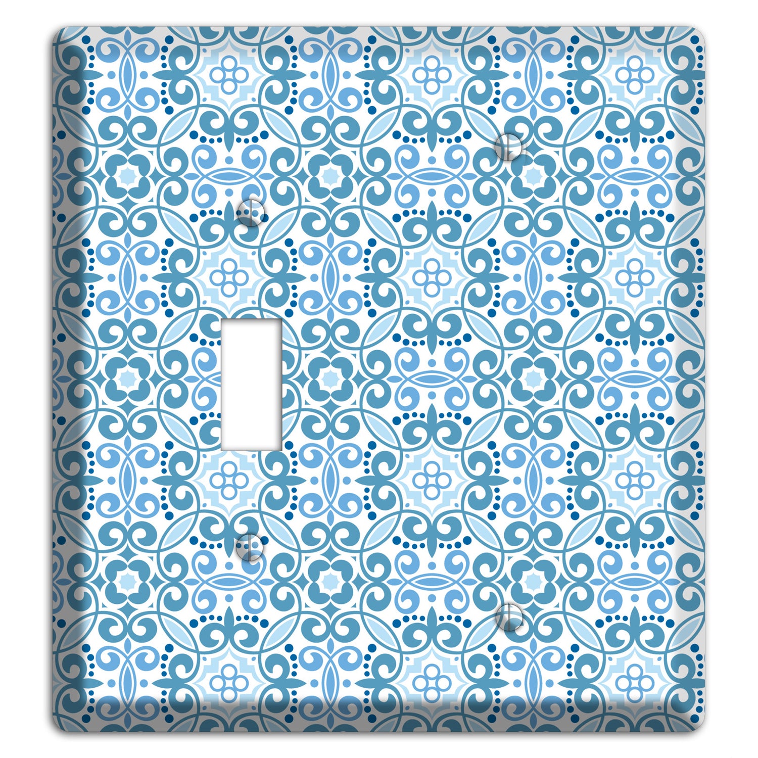 Multi Blue Foulard Toggle / Blank Wallplate