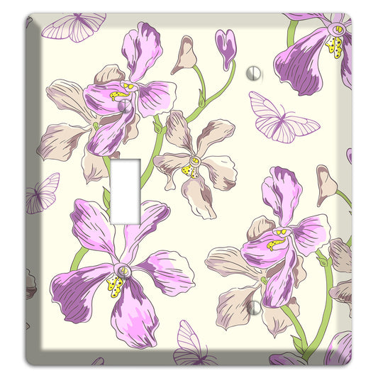 Orchid Toggle / Blank Wallplate