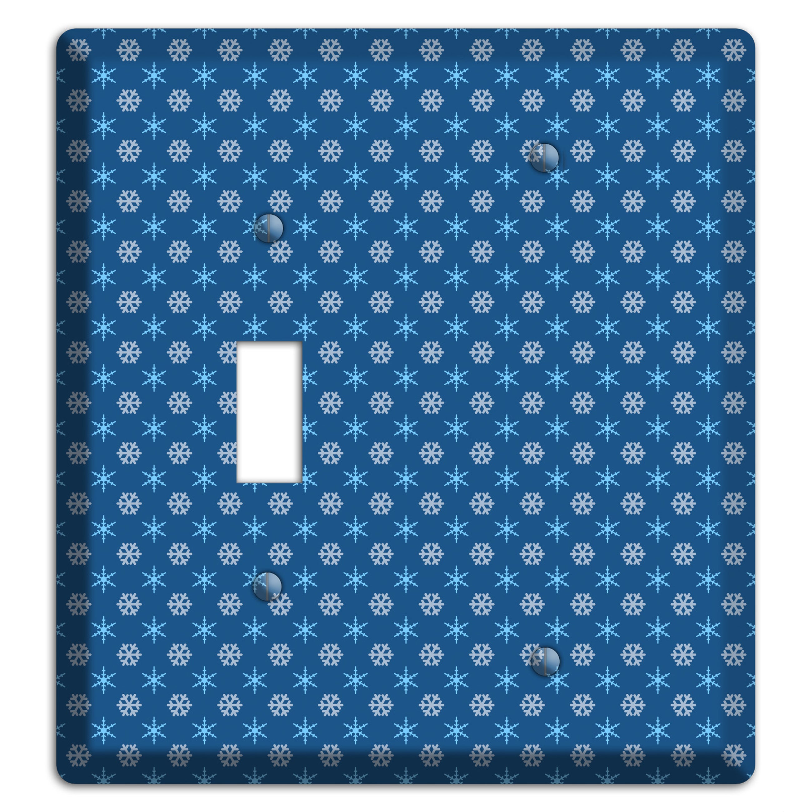 Blue Foulard Toggle / Blank Wallplate