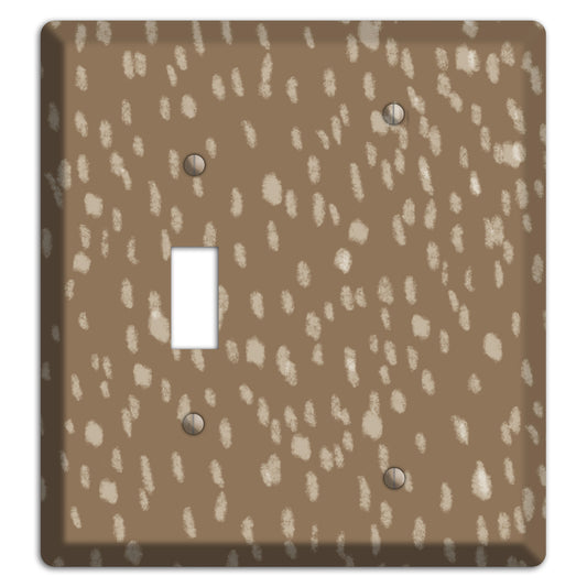Brown and White Speckle Toggle / Blank Wallplate