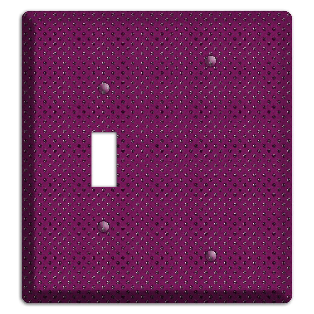 Purple Small Dots Toggle / Blank Wallplate